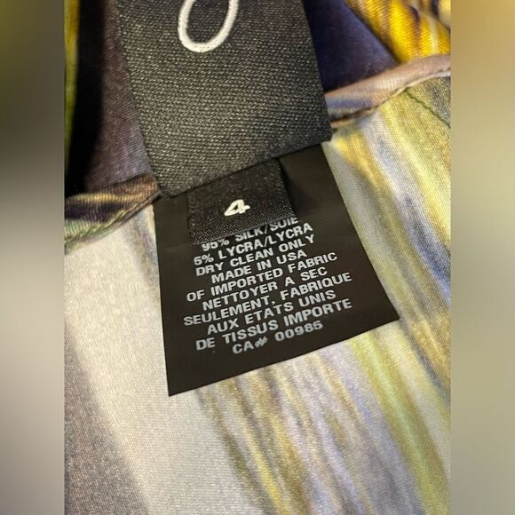 ZERO MARIA CORNEJO Silk Shift Stripe Dress 4 - Picture 7 of 7